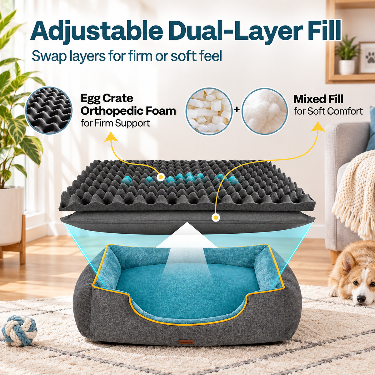 Orthopedic Comfort Dog Bed