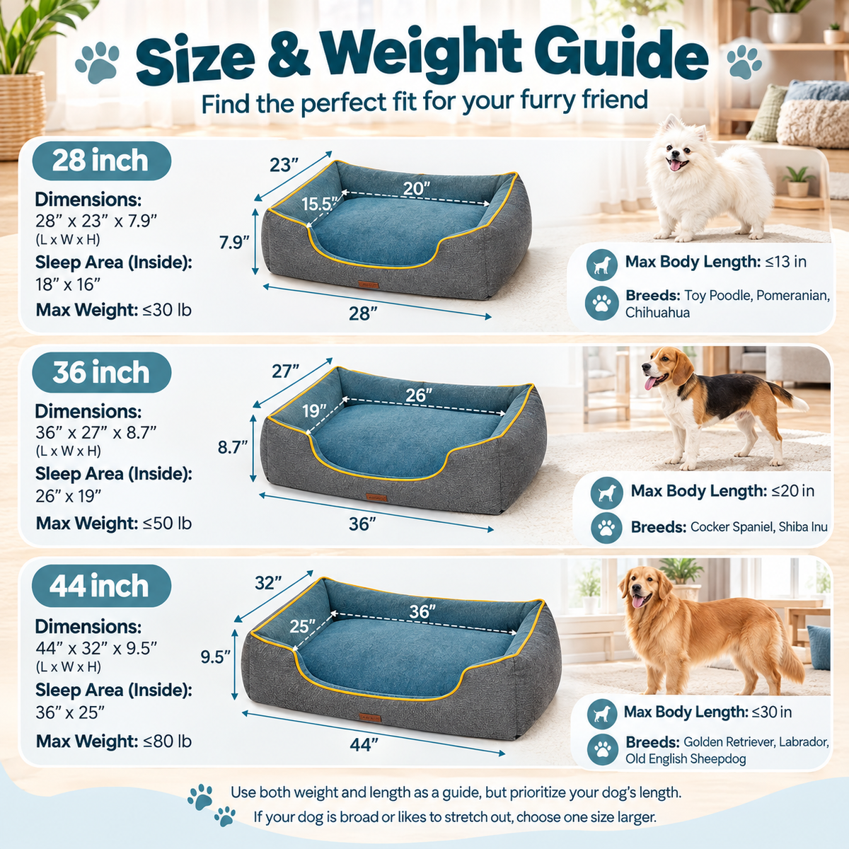 Orthopedic Comfort Dog Bed